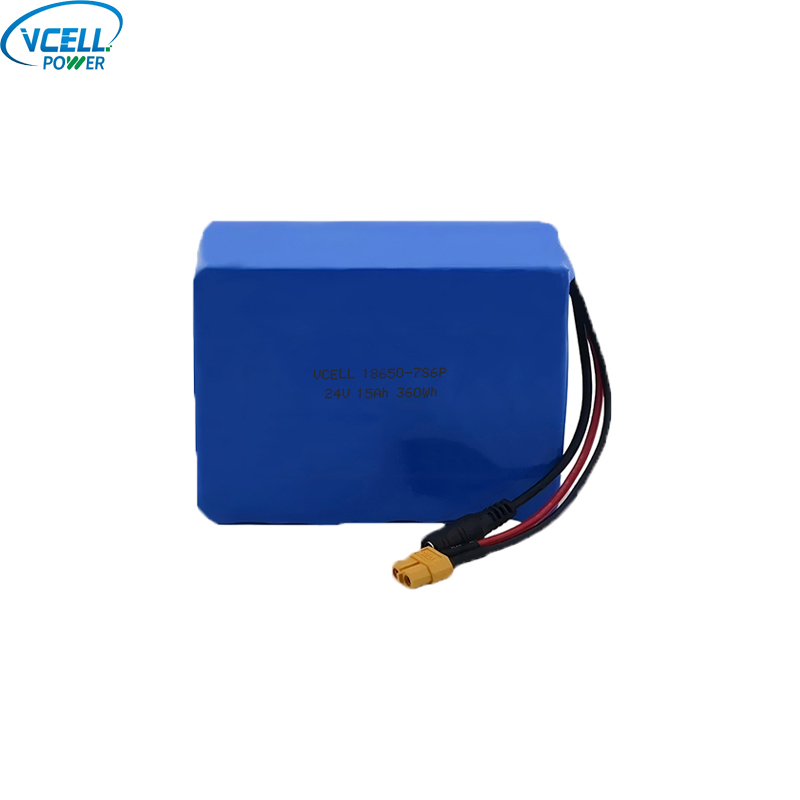 24V 15Ah Ebike Lithium Ion Battery