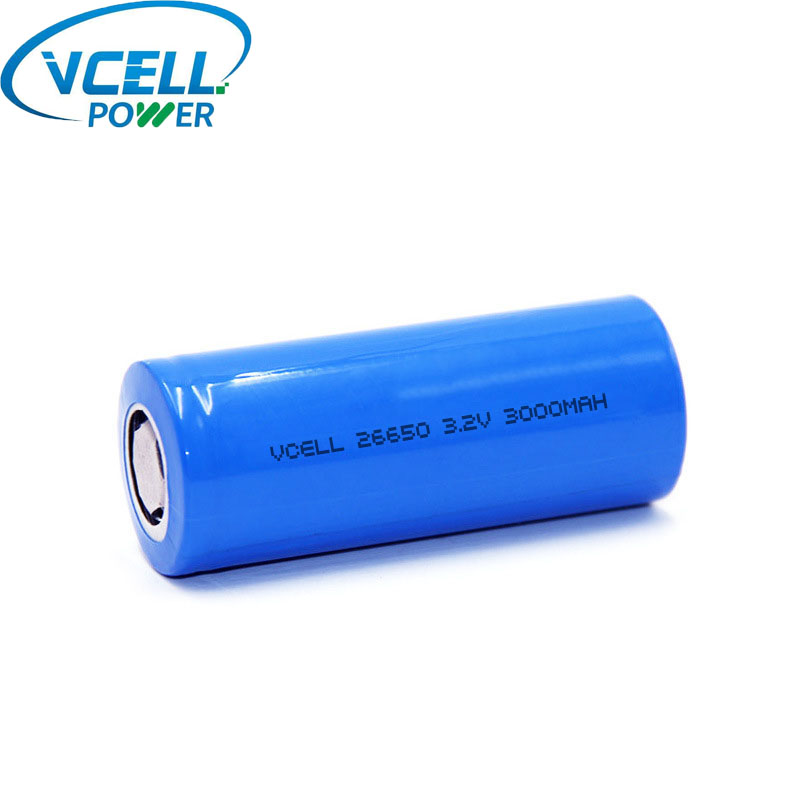 3.2V 3000mAh 9.60Wh IFR26650 LiFePO4 Battery