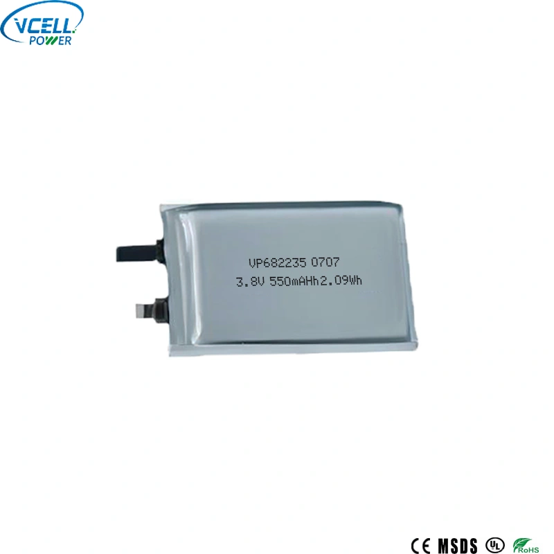 682235 3.8V 550mAh Lithium Polymer battery